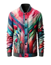 Vibrant Abstract Jersey Jacket