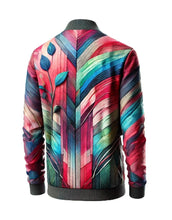 Vibrant Abstract Jersey Jacket