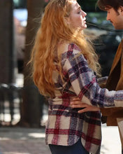 Lily Boom It Ends With Us 2024 Plaid Wool Jacket