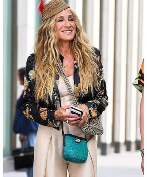 And Just Like That Carrie Bradshaw Floral Jacket