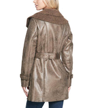 Duster Shearling Mid-Length Trench Coat