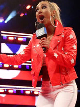 WWE Carmella Red Leather Jacket