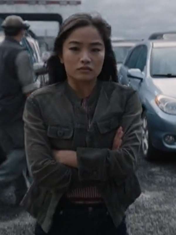cate monarch legacy of monsters Monarch Legacy of Monsters S01 Cate Randa Grey Cotton Jacket – Edison Jacket