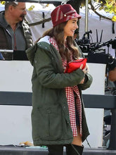 Emily In Paris Lily Collins Green Jacket with Hood