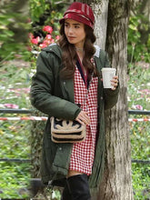 Emily In Paris Lily Collins Green Jacket with Hood