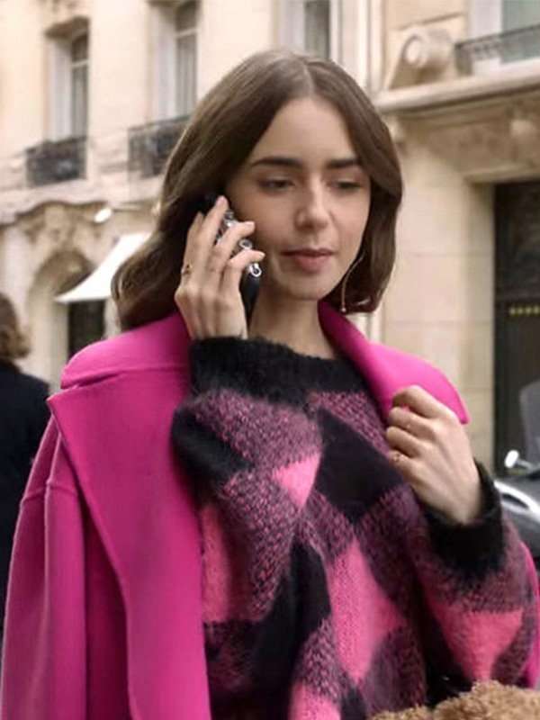 Emily In Paris Lily Collins Wool Sweater