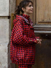 Lily Collins Emily in Paris S03 Red Cherries Jacket