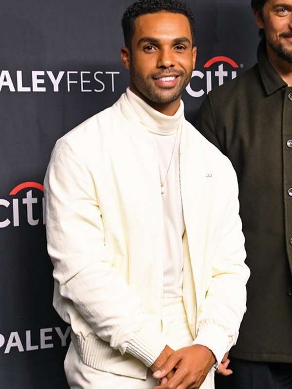 Lucien Laviscount Emily in Paris White Jacket