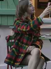 Emily In Paris Season 01 Lily Collins Checkered Coat