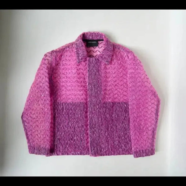 Wednesday 2022 Enid Sinclair Bubble Wrap Pink Jacket
