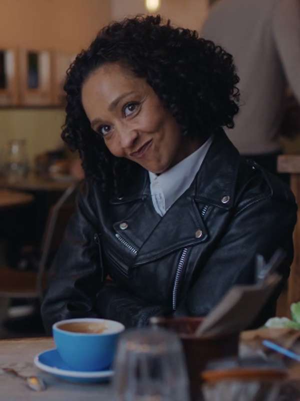 Ruth Negga Good Grief 2023 Leather Jacket