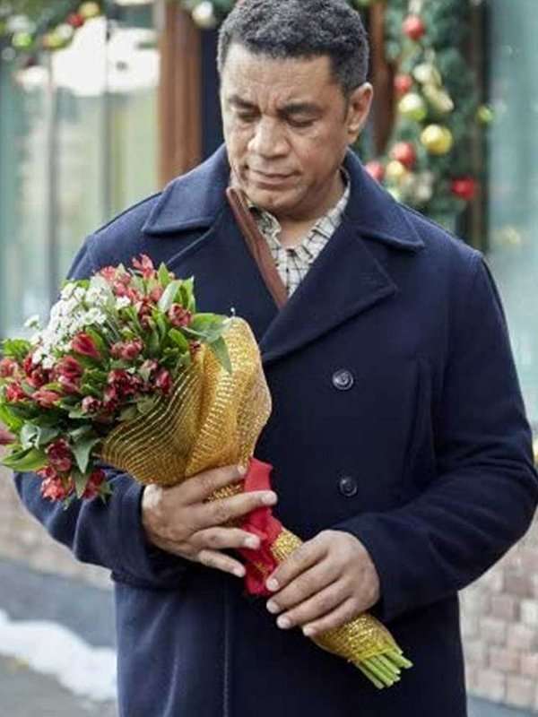 A Christmas Together with You Harry Lennix Wool Coat