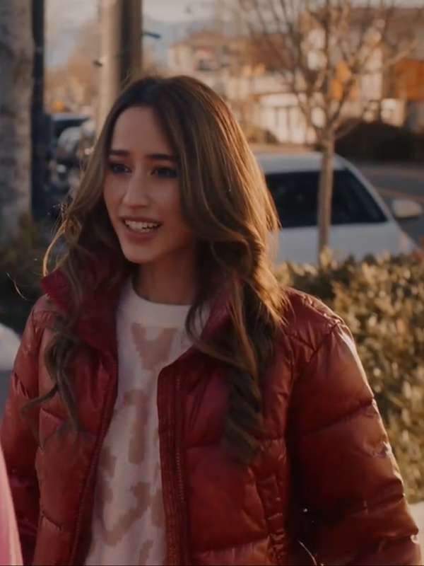 Zenia Marshall It’s a Wonderful Knife Red Puffer Jacket