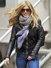 Jennifer Aniston Black Leather Jacket