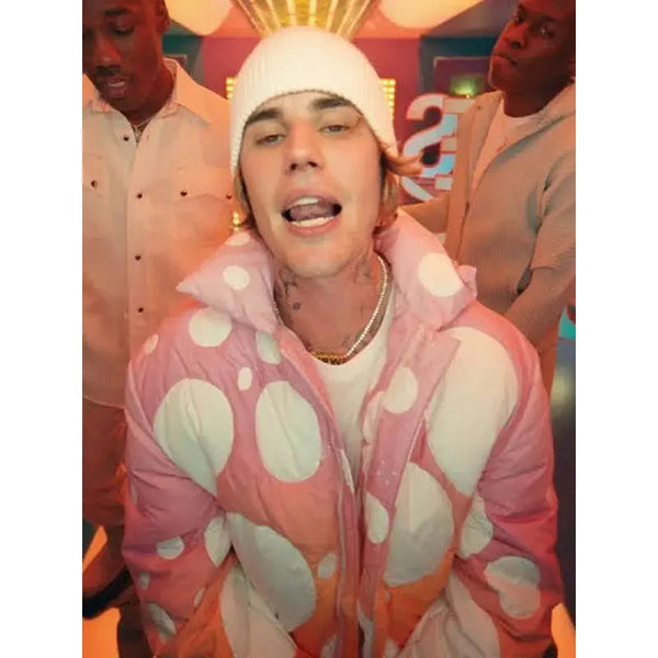 Justin Bieber Justice Album Peaches Puffer Jacket