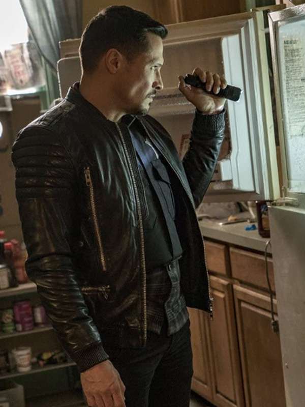Kenny Rixton Chicago P.D. Black Leather Jacket