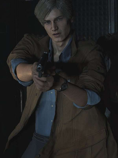 Resident Evil 2 Leon Scott Kennedy Brown Jacket – Edison Jacket
