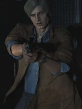 Resident Evil 2 Leon Scott Kennedy Brown Jacket