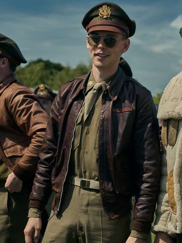 Austin Butler Masters of the Air 2024 Leather Jacket