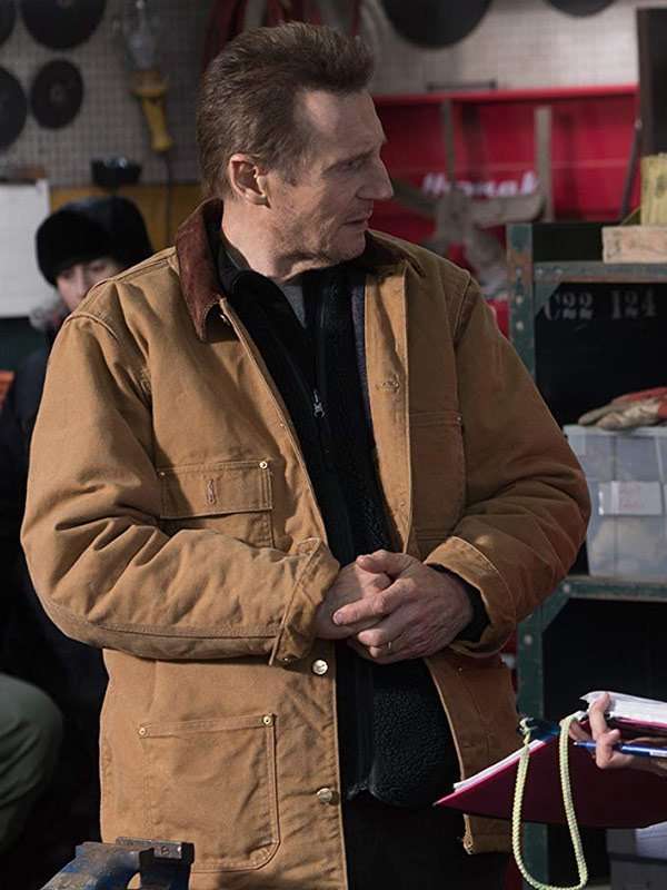 Liam Neeson Cold Pursuit Brown Cotton Jacket