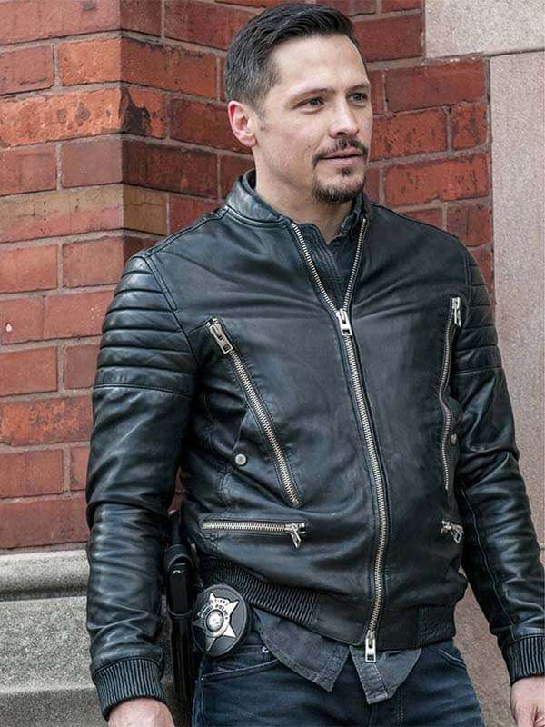 Nick Wechsler TV Series Chicago PD Biker Jacket