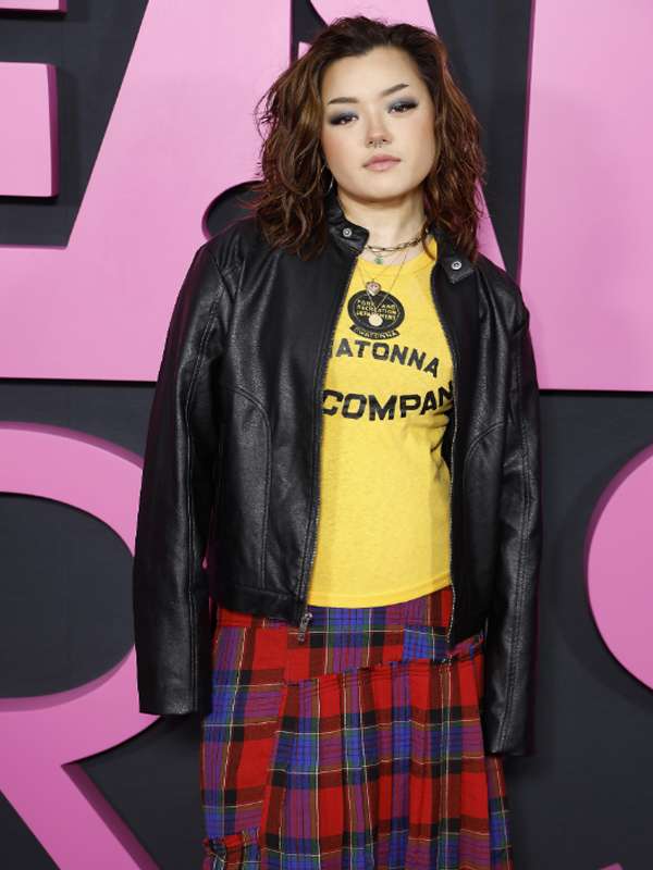 Lizzy Yu Mean Girls Movie Event Black Leather Jacket