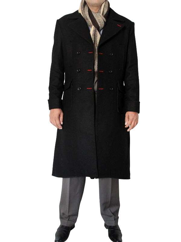 Sherlock Holmes wool trench coat