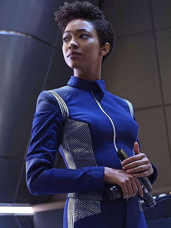 Sonequa Martin Green Star Trek Discovery Blue Jacket
