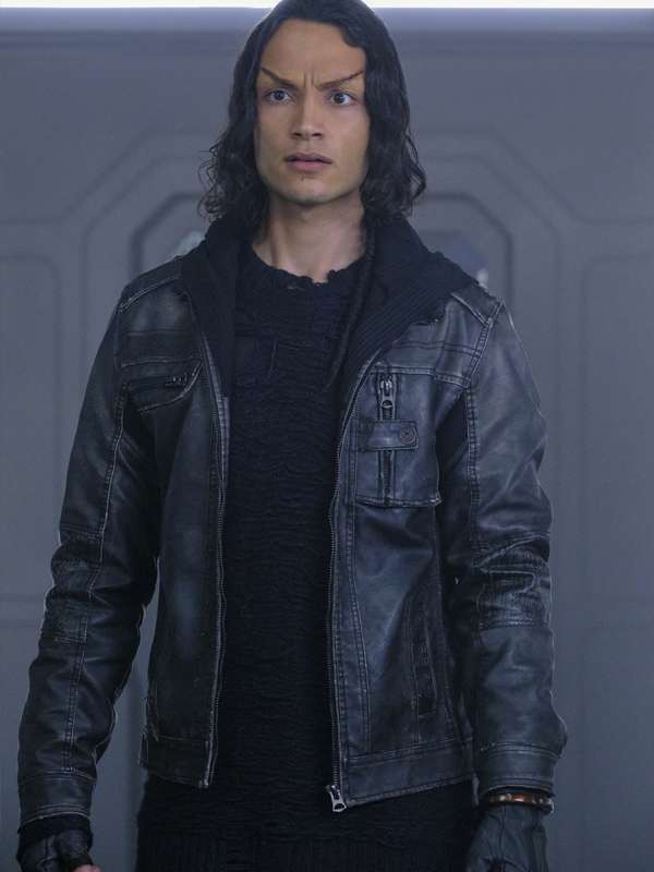 Elnor Star Trek: Picard S02 Black Leather Jacket