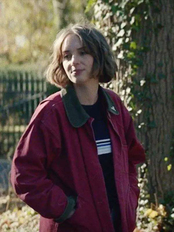 Maya Hawke Stranger Things Maroon Jacket