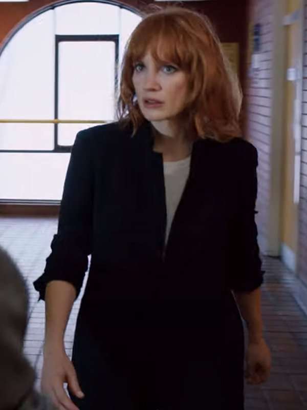 The 355 Jessica Chastain Black Cotton Jacket