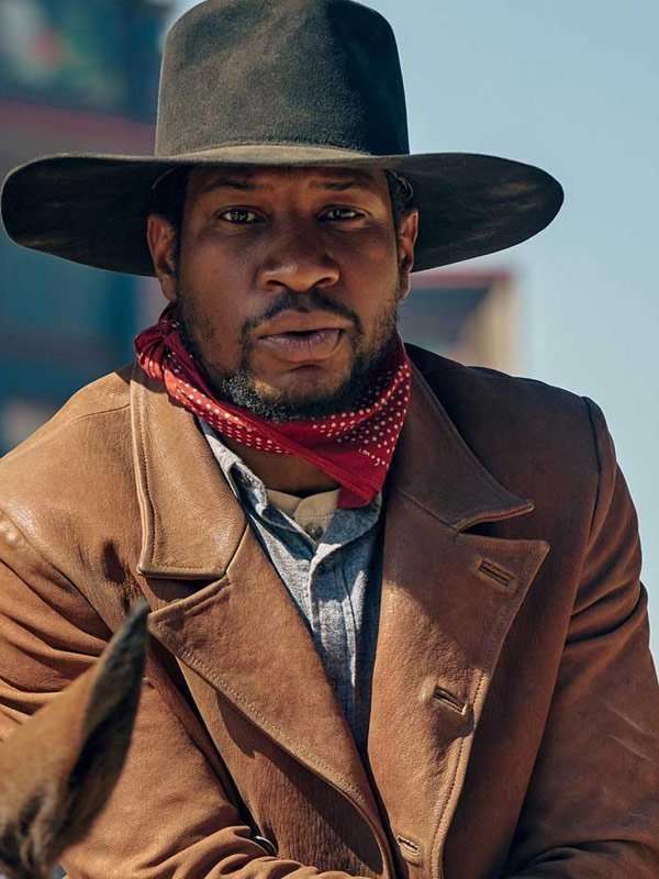 Jonathan Majors The Harder They Fall Brown Leather Jacket