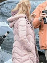 Jessica Chastain The Good Nurse Shearling Puffer Jacket