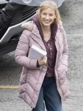 Jessica Chastain The Good Nurse Shearling Puffer Jacket