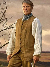 Mads Mikkelsen The Promised Land 2024 Brown Vest