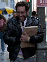 The Shrink Next Door Paul Rudd Leather Bomber Jacket