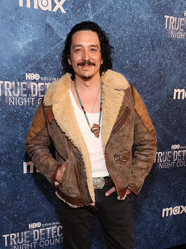 Miguel Gilb True Detective Brown Leather Jacket