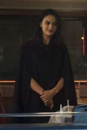 Veronica Lodge Black Hooded Cape