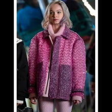 Shop Now Wednesday 2022 Enid Sinclair Bubble Wrap Pink Jacket
