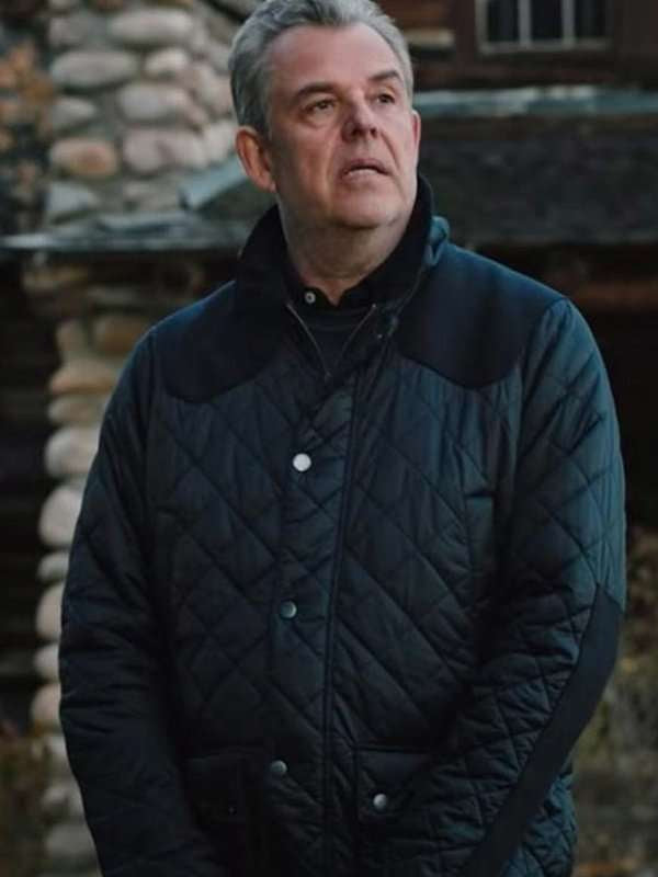 Yellowstone Danny Huston Blue Quilted Jacket