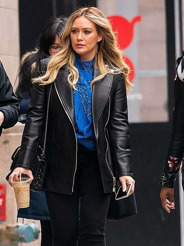 Hilary Duff Younger Black Leather Jacket
