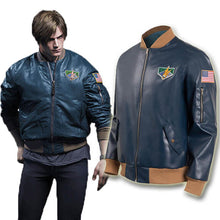 Leon Kennedy RE4 Remake Blue Leather Jacket